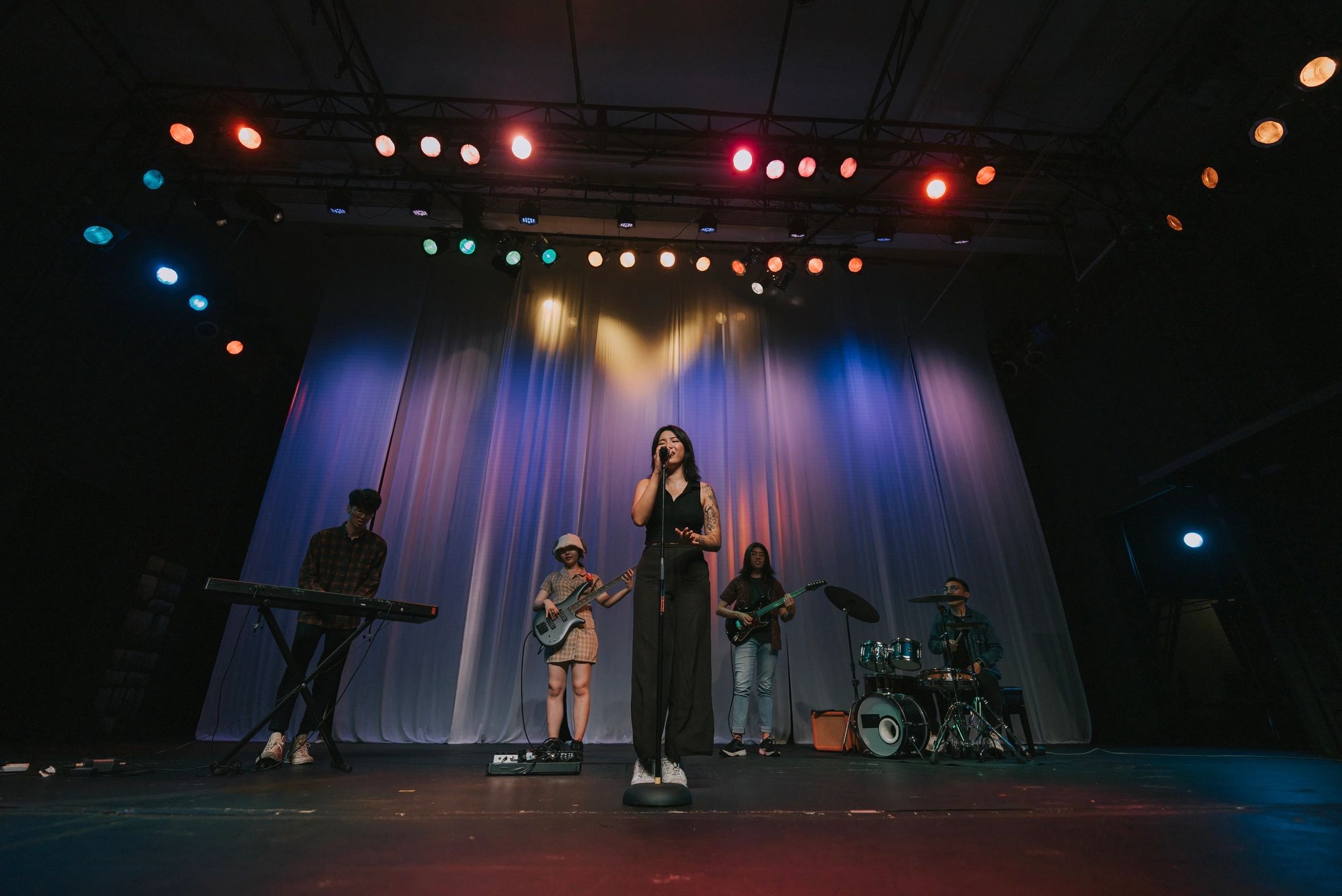Live band performing on stage
